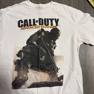 Call Of Duty Advanced Warfare T-Shirt White Mens Large Video Game Xbox